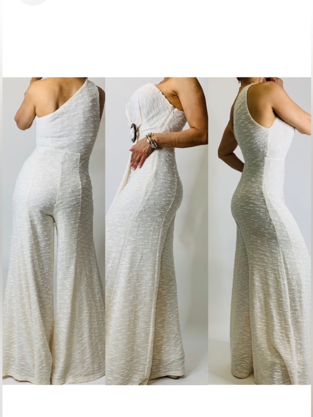 NWOT Shona Joy Ortiz Jumpsuit in Cream Sz 2 - Picture 4 of 15
